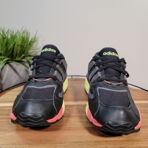 ADIDAS LXCON 94 Core Black/Grey Six/ Solar Red Sneakers Athletic shoes Size 10 - Picture 6 of 17